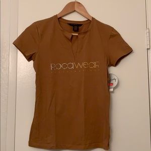 Women’s medium brown rocawear top. NWT